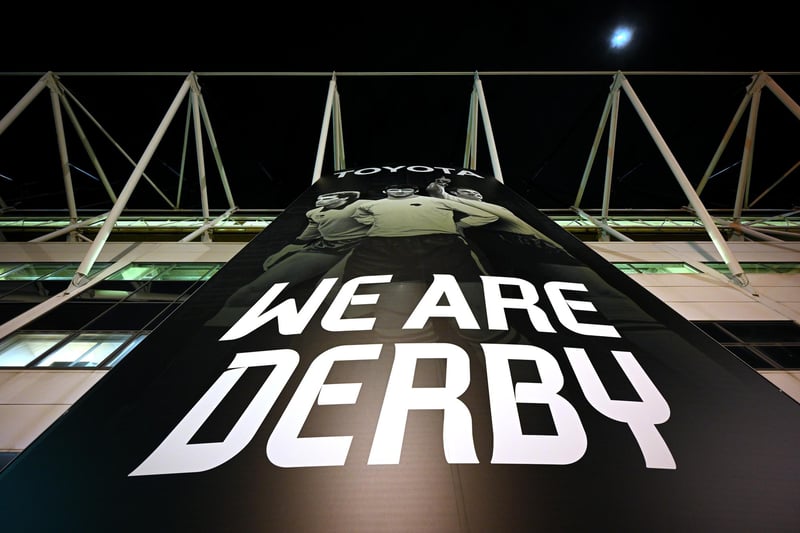 Derby County have an average attendance of 26,329 this season, with Pride Park holding a total capacity of 33,597.