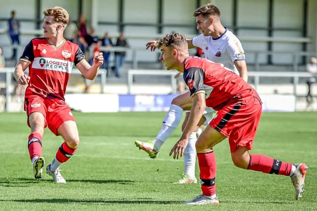 Nick Haughton is back in contention after being an unused sub in AFC Fylde's midweek FA Cup win Picture: Steve McLellan