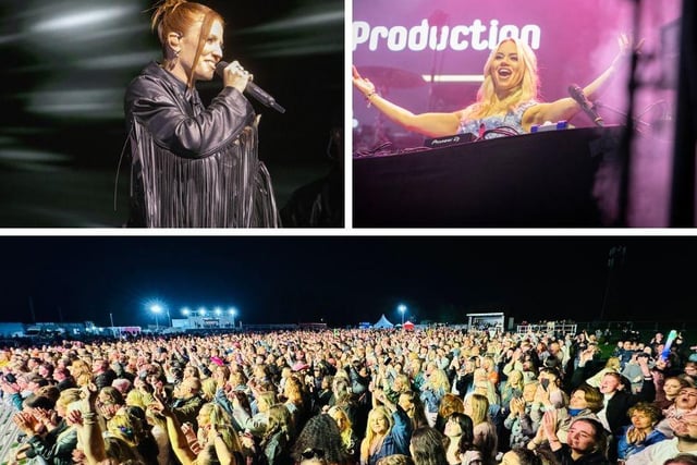 Thousands watched Jess Glynne and Pussycat Dolls star Kimberly Wyatt perform at the iMEP Music Festival in Accrington over the weekend.
