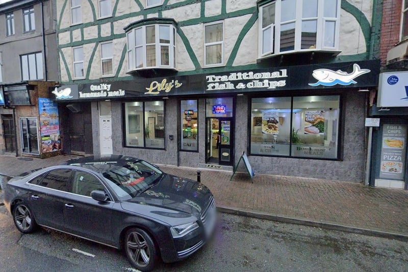Lily's | 10-12 Foxhall Rd, Blackpool, FY1 5AB | Rating: 4.7 out of 5 (837 Google reviews) | "Classic menu, good prices, good service and great fish and chips."