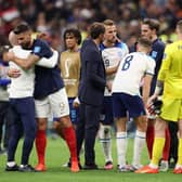 Gareth Southgate consoles England captain Harry Kane after their World Cup exit last weekend   Picture: GETTY IMAGES