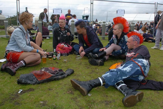 Gathered together for the annual Morecambe Punk Festival