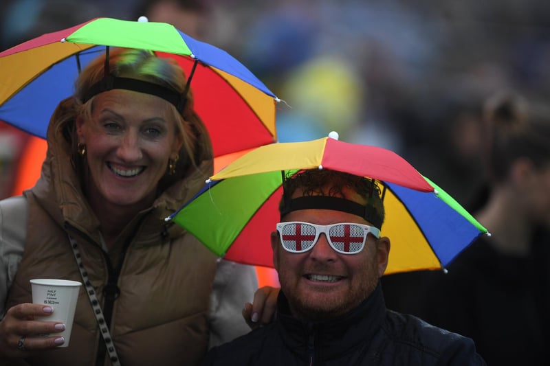 Friday night at Lytham Festival: crowds were in good spirits in spire of the rain