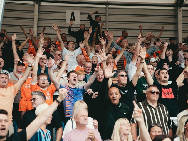 Seasiders supporters packed out the away end at Stockport.