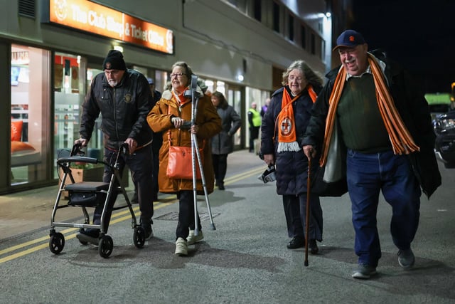 Seasiders fans showed their support in the midweek victory over Cambridge United.