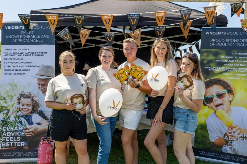 The team from Vincents Solicitors, one of the main sponsors of Poulton Gala 2023. Photo: Martin Bostock Photography