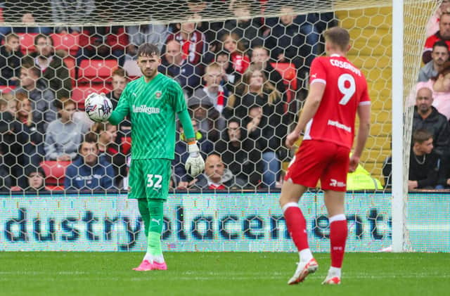 Dan Grimshaw didn't have much to do in the victory over Barnsley at Oakwell.