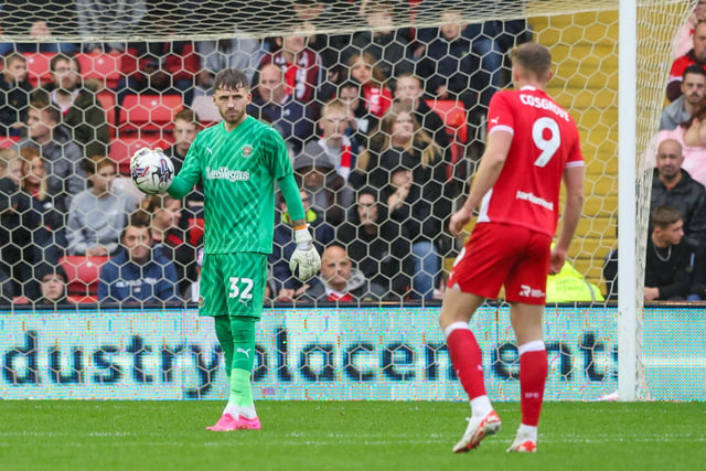 Dan Grimshaw didn't have much to do in the victory over Barnsley at Oakwell.