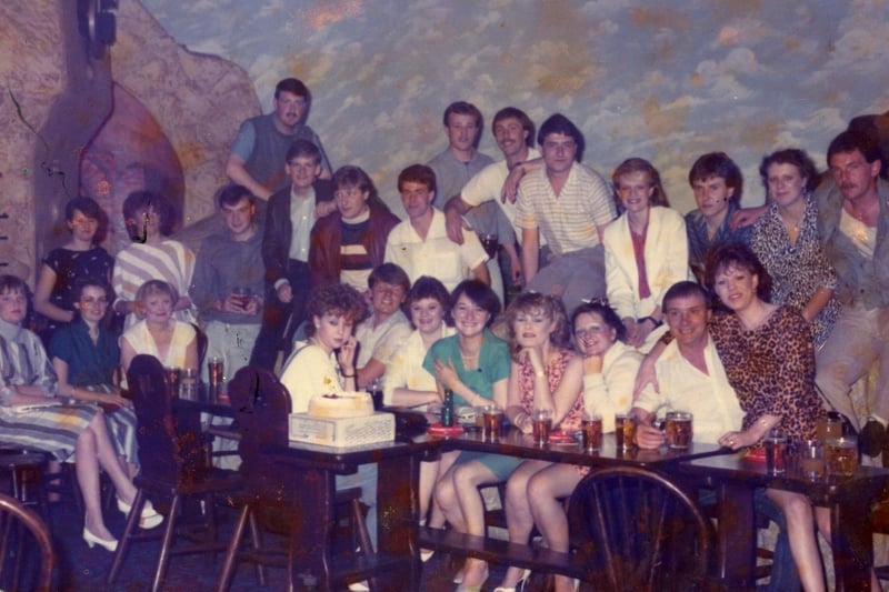 Pontin's memories.. staff night out at the camp's Smugglers' Bar in 1982