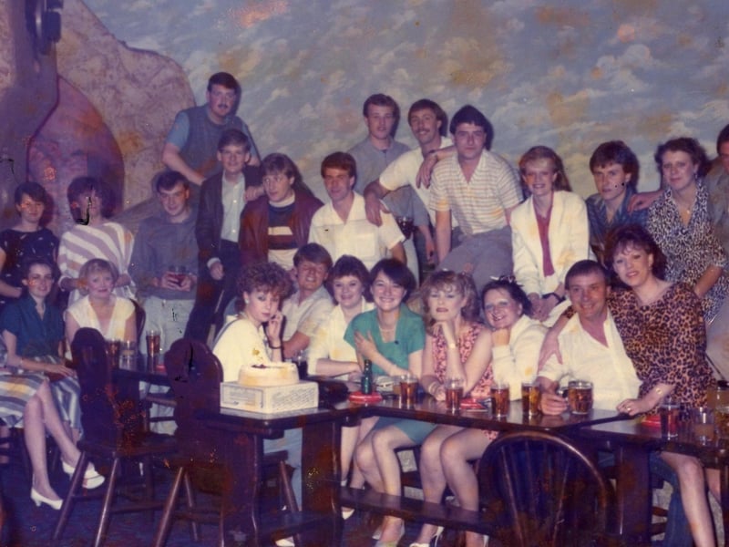 Pontin's memories.. staff night out at the camp's Smugglers' Bar in 1982