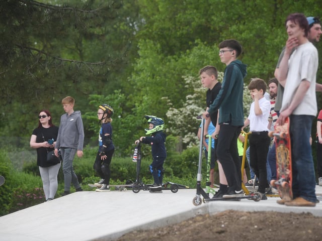 The new skate park in Stanley Park
