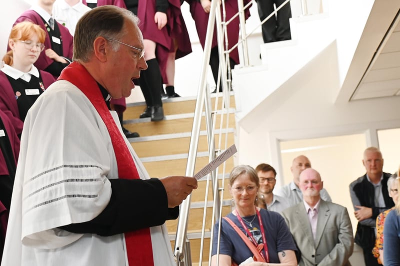Father Peter Walsh said prayers and blessed the building, which was partly funded by the Diocese of Blackburn.