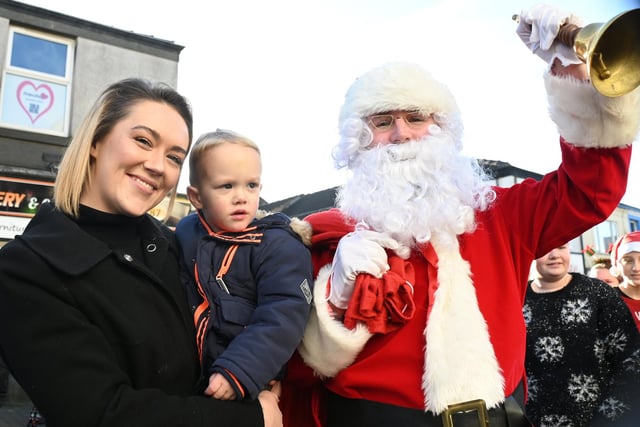 Guest of honour Father Christmas delighted the crowds at Kirkham Christmas market, parade and lights switch on.