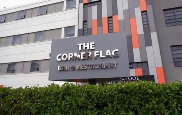 The Corner Flag restaurant at Blackpool FC's Bloomfield Road Stadium, was given five-out-of-five by inspectors