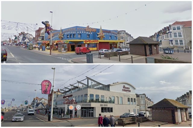 Lucky Star amusements which entertained for many years is now gone and replaced by the popular Velvet Coaster pub