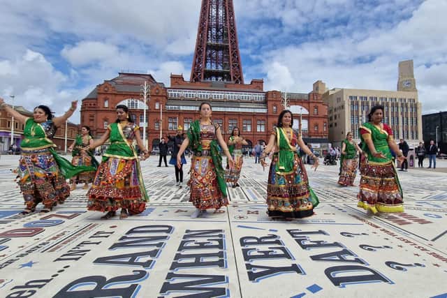 Bollywood style dancers at Blackpool's first ever Asian festival