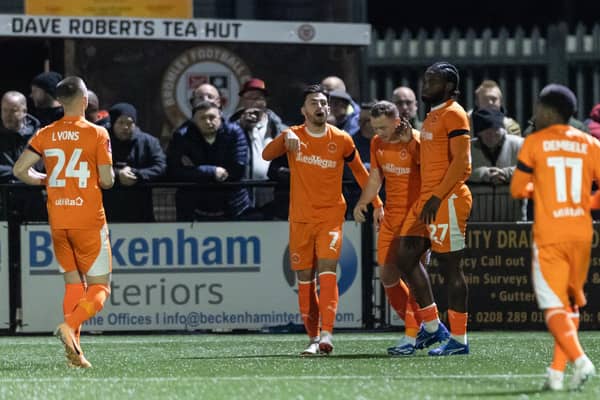 Blackpool overcame Bromley in the first round of the FA Cup