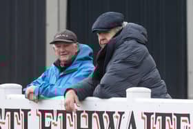 Brian Ashton and Sir Bill Beaumont watched Fylde RFC's win at Preston Grasshoppers last weekend Picture: Daniel Martino