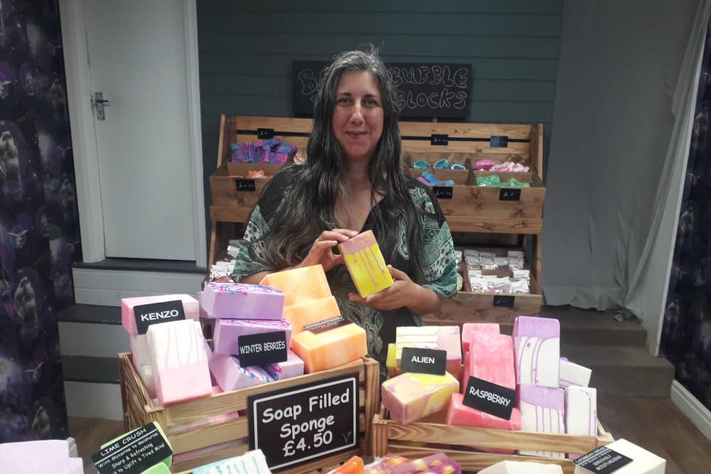 Nadeen Khalifeh at her shop Scent, on Blackpool's Topping Street