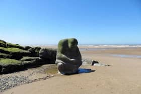 The Ogre is one of the much-loved sculptures on Cleveleys' 'mythic coastline'. Now a new app can tell the scultures' stories in a different way