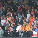Seasiders supporters made the trip to Cambridge United.