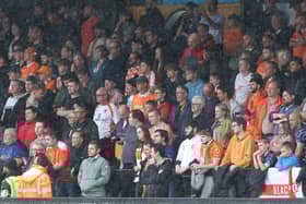 Seasiders supporters made the trip to Cambridge United.