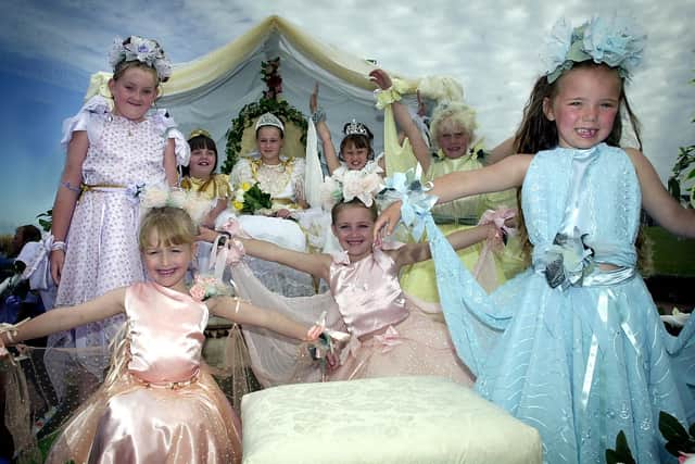 Fleetwood Carnival Queen Emily Kelly and her retinue from back in 2003.