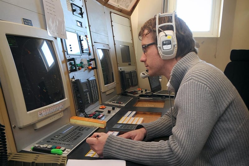Chris Watts in the radar room
