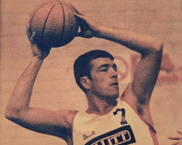 Author David Shaw in his basketball playing days in Blackpool in the 1990s