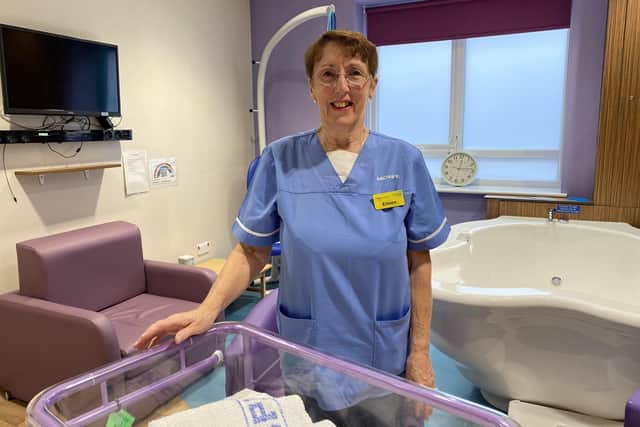 Eileen Shaw, from South Shore, who is a widwife at Blackpool Victoria Hospital