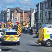 Three fire engines attended an incident in Lytham Road, Blackpool (Credit: Louise Swindells)