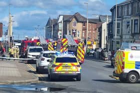 Three fire engines attended an incident in Lytham Road, Blackpool (Credit: Louise Swindells)