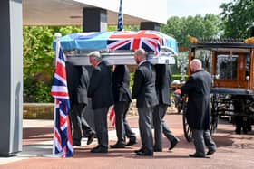 Funeral of D-Day hero Frank Lucas. Credit: Michelle Adamson