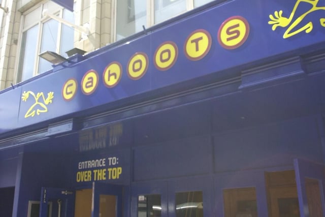 Cahoots - when the sign was painted the recognisable blue