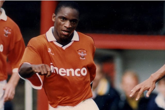 Andy Watson in 1993. He was Blackpool FC frontman from 1993–1996 and played in 115 games scoring 43 goals