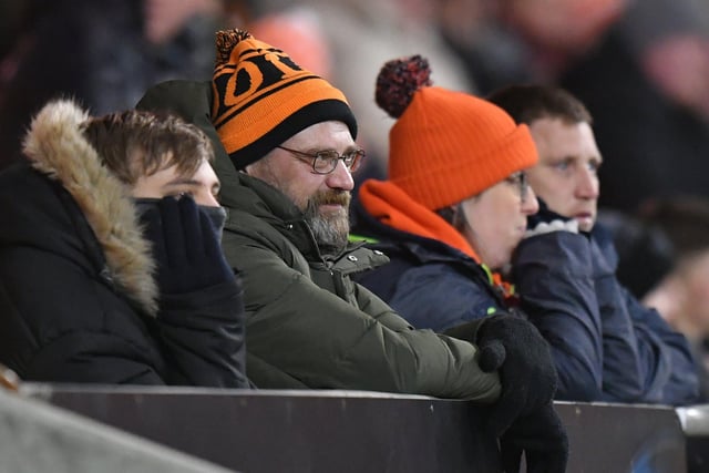 Supporters watch on as the Seasiders stumble to a 2-1 defeat against Northampton Town.