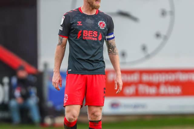 Fleetwood Town defender Tom Clarke.