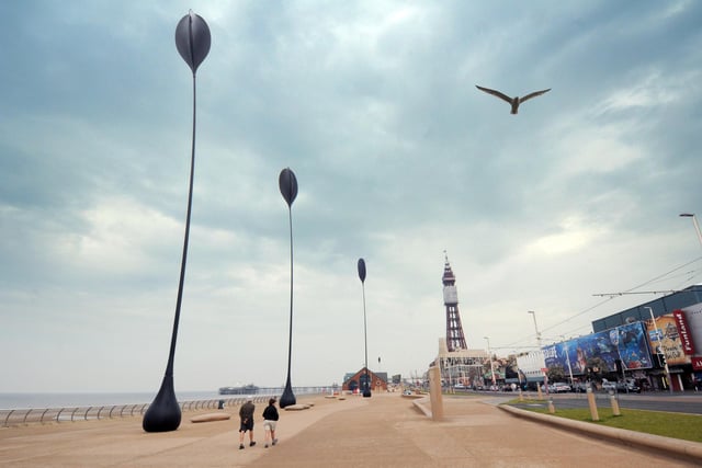 The dune grass blade sculptures on Blackpool Promenade are awesome when the wind blows. They bend and move gracefully and if you're local, and see these things everyday, their movement and what they are telling you about the wind speed and direction, becomes familiar