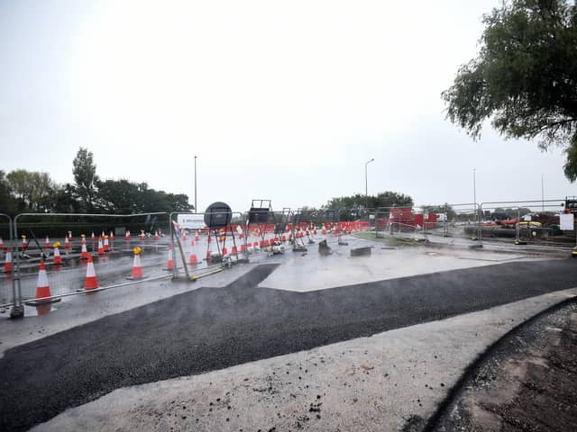 Work on the A585 bypass from Windy Harbour to Skippool