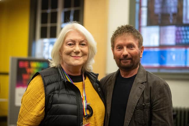 Launch of 'Be Who You Want To Be', a community and council plan to develop an area in Blackpool that celebrates LGBTQ+ history and culture. Pictured are Carolyn Mercer and Basil Newby.