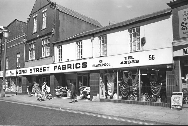 A town favourite - Bond Street Fabrics in 1988
