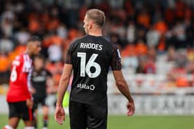Jordan Rhodes made his Blackpool debut in the defeat to Lincoln City (Photographer Alex Dodd/CameraSport)