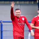 Nathan Cliffe's hat-trick gave Squires Gate victory at Glossop North End last Saturday Picture: Ian Moore