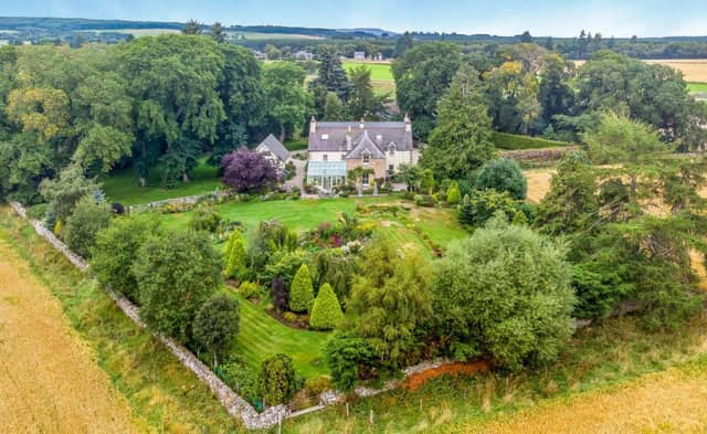 Evelix Farmhouse and grounds.