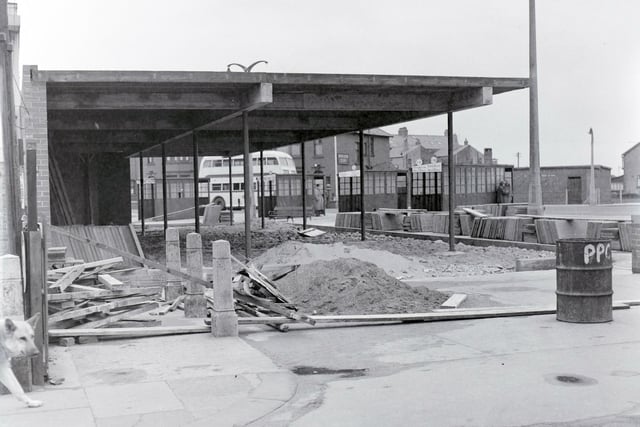Cleveleys Bus Station under construction