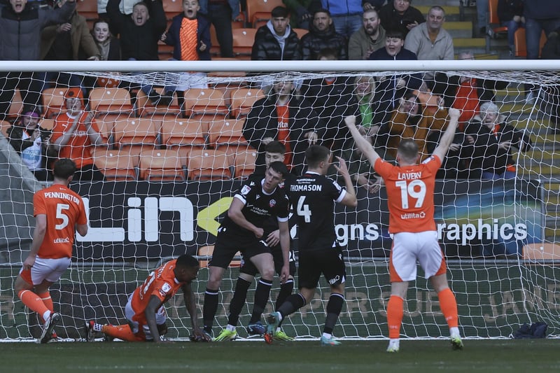 Shayne Lavery had a chance to extend Blackpool's lead during the first half, but couldn't generate enough power on his shot to beat Joel Coleman. He looked bright enough throughout the first half before being replaced at the break.