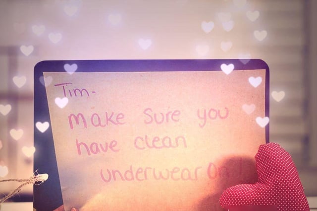 Tim said to 'make sure you have clean underwear on'