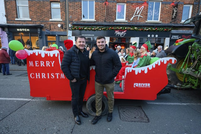 Father Christmas had a new sleigh built specially for Lytham switch-on by Tom Gallagher and Ryan Jackson of River Properties.