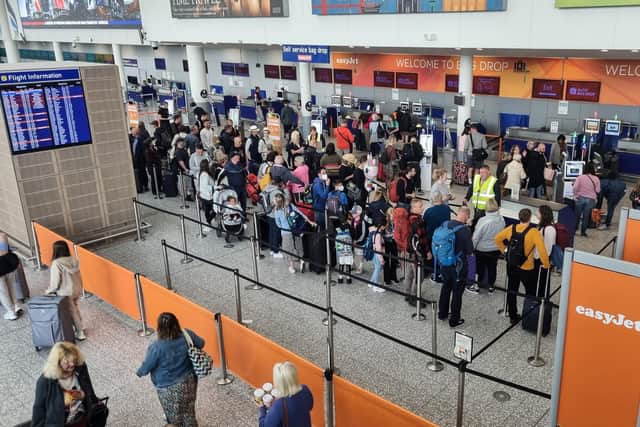 Passengers trying to get away for half-term holiday were greeted by chaotic scenes and flights being cancelled as airports around the UK failed to employ enough staff