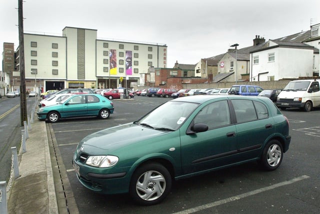 King Street and East Topping Street car park in 2003